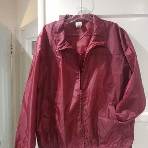 VINTAGE Maroon Windbreaker Zip Up